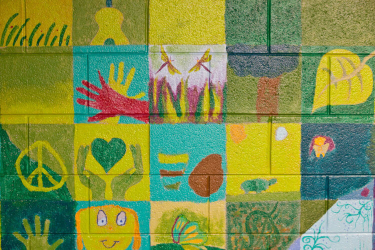 Deer River hall mural 1