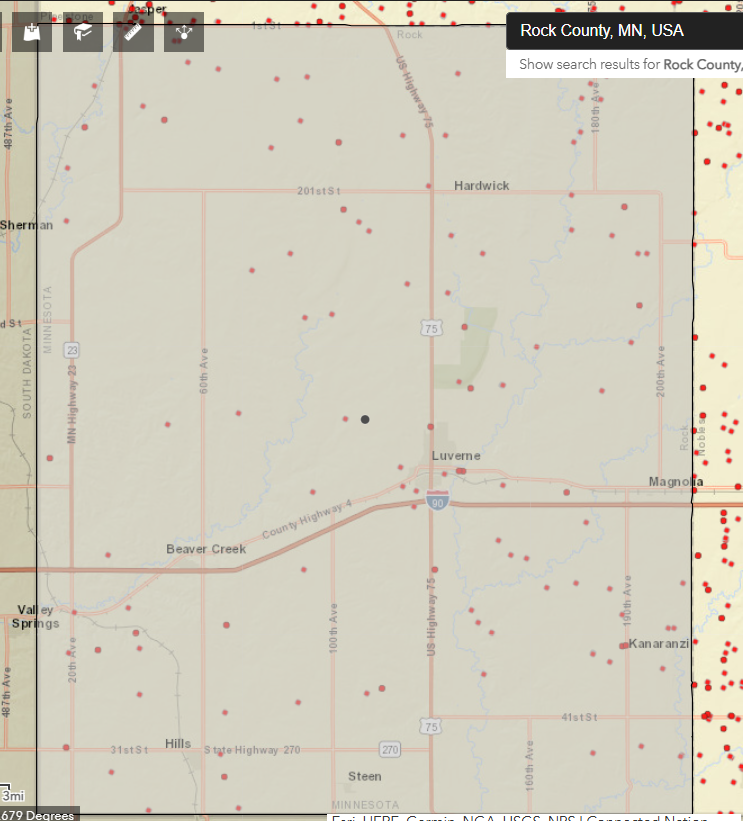 Coverage map graphic